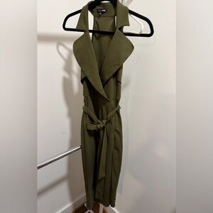 Fashion Nova Strapless Olive Dress